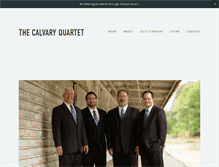 Tablet Screenshot of calvaryquartet.com